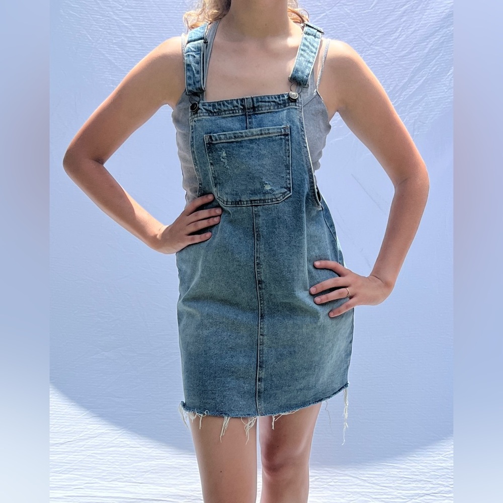 Denim Overall Dress
